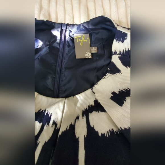 Taylor Navy and White Mini Dress - Picture 7 of 7